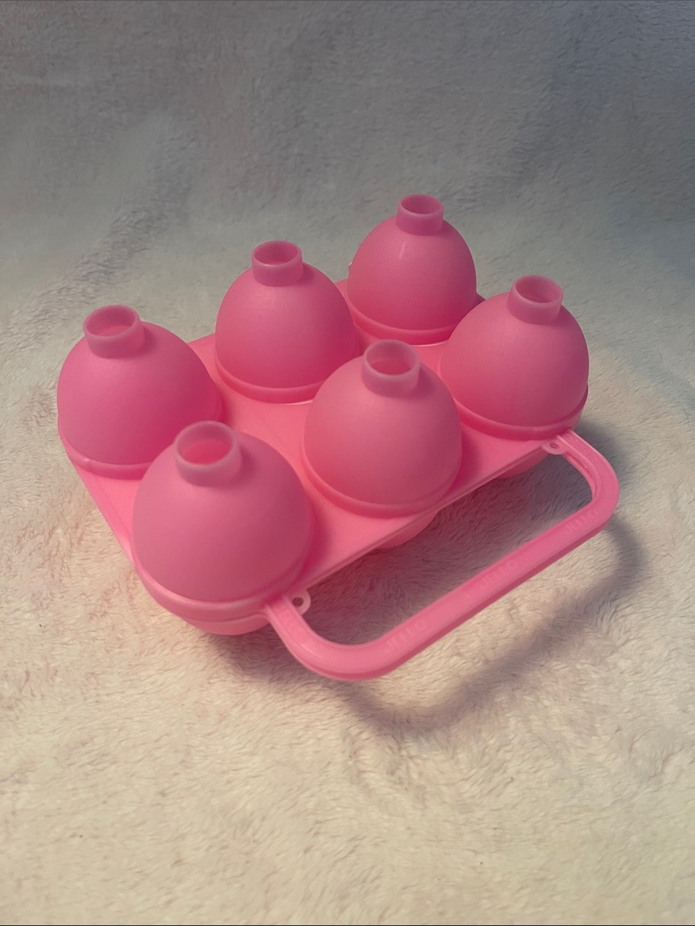 Pink Jello egg mold
